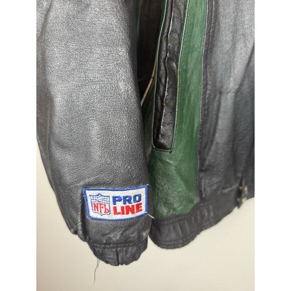 Vintage Green Bay Packers Starter Leather Jacket Pro Line Men’s Sz XXL - Picture 7 of 10